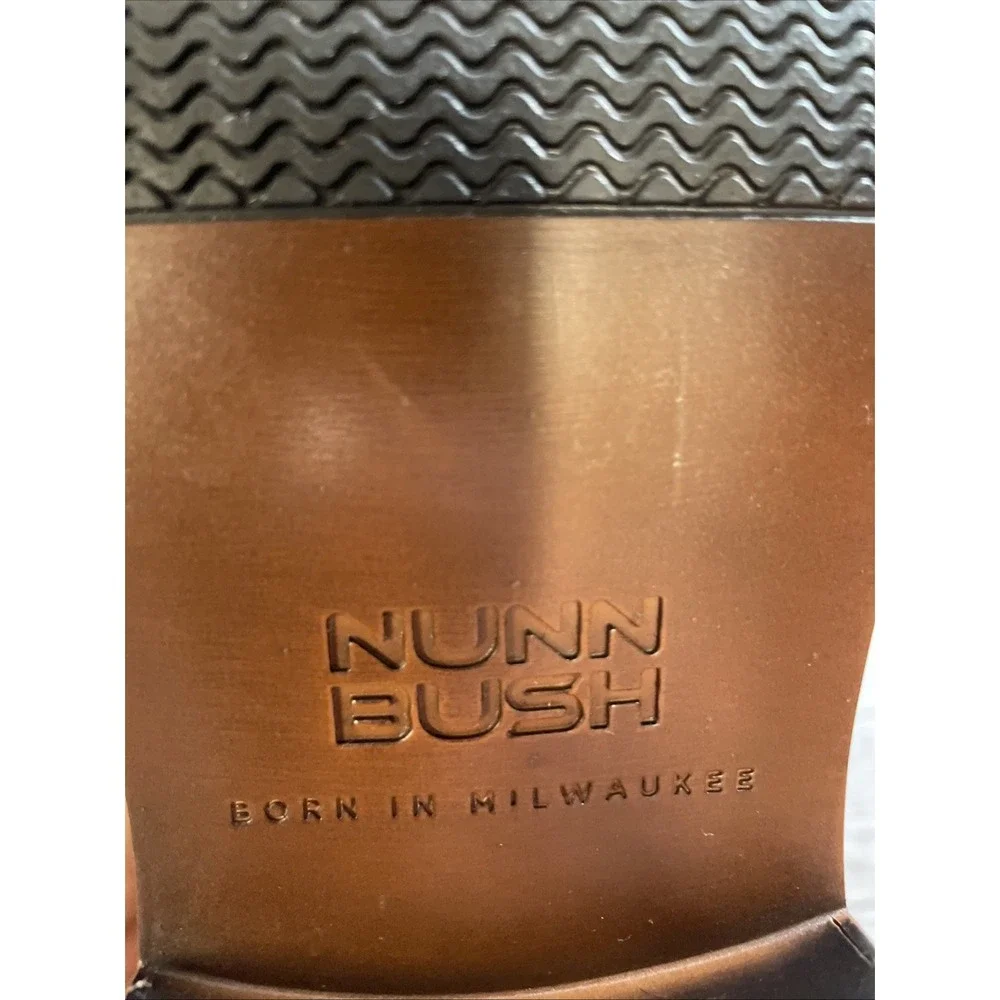Nunn Bush Norcross Cap Toe Oxford Cognac Men's Size 12 M‎ No Insoles Lace Up EUC